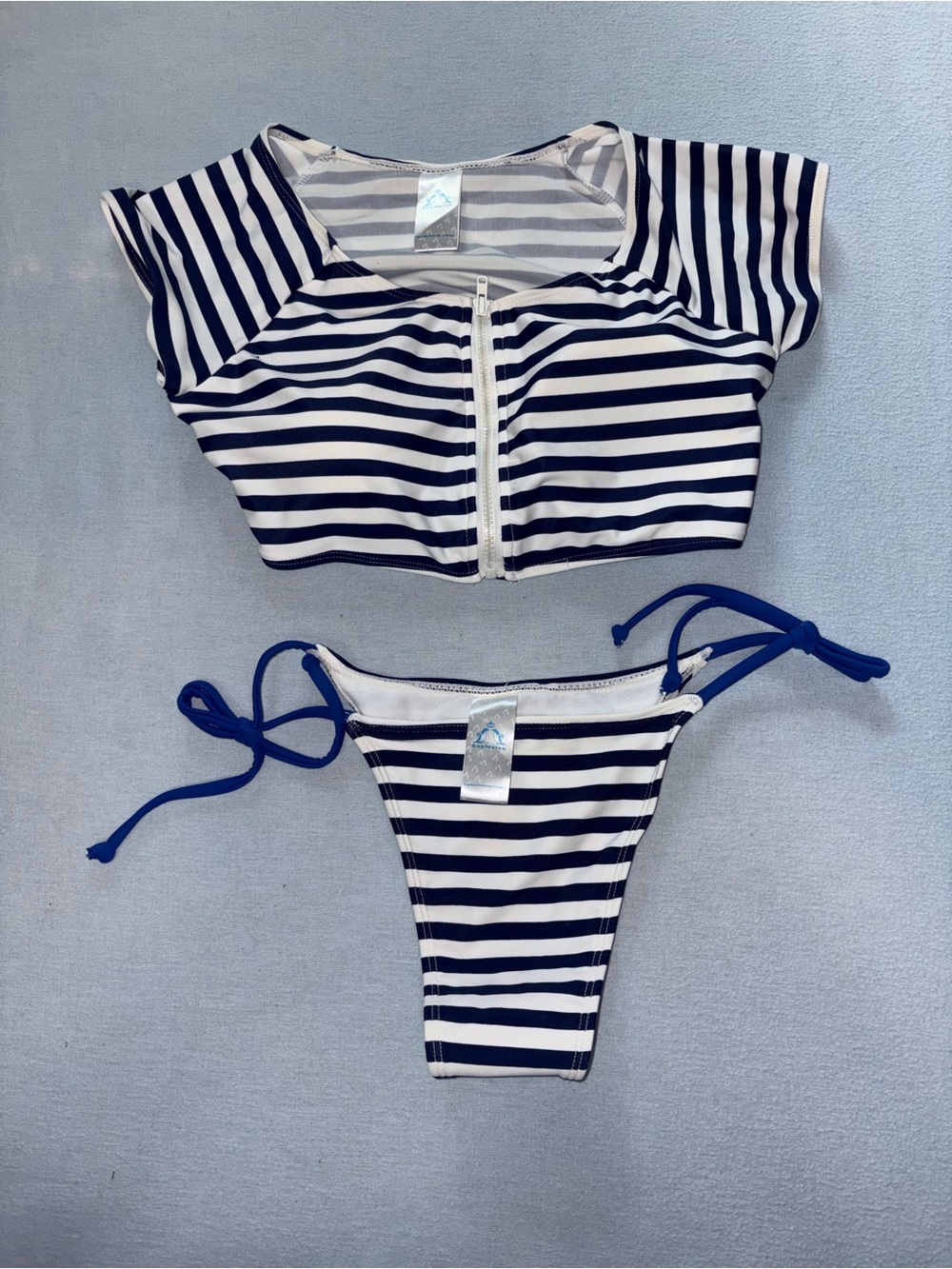 Bikini white and blue. New without tags